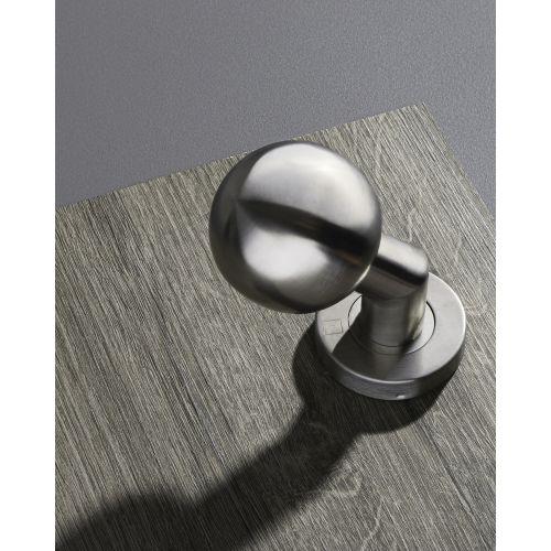 Bouton de porte boule déportée JADE série BP03 Inox brossé - 55 MM
