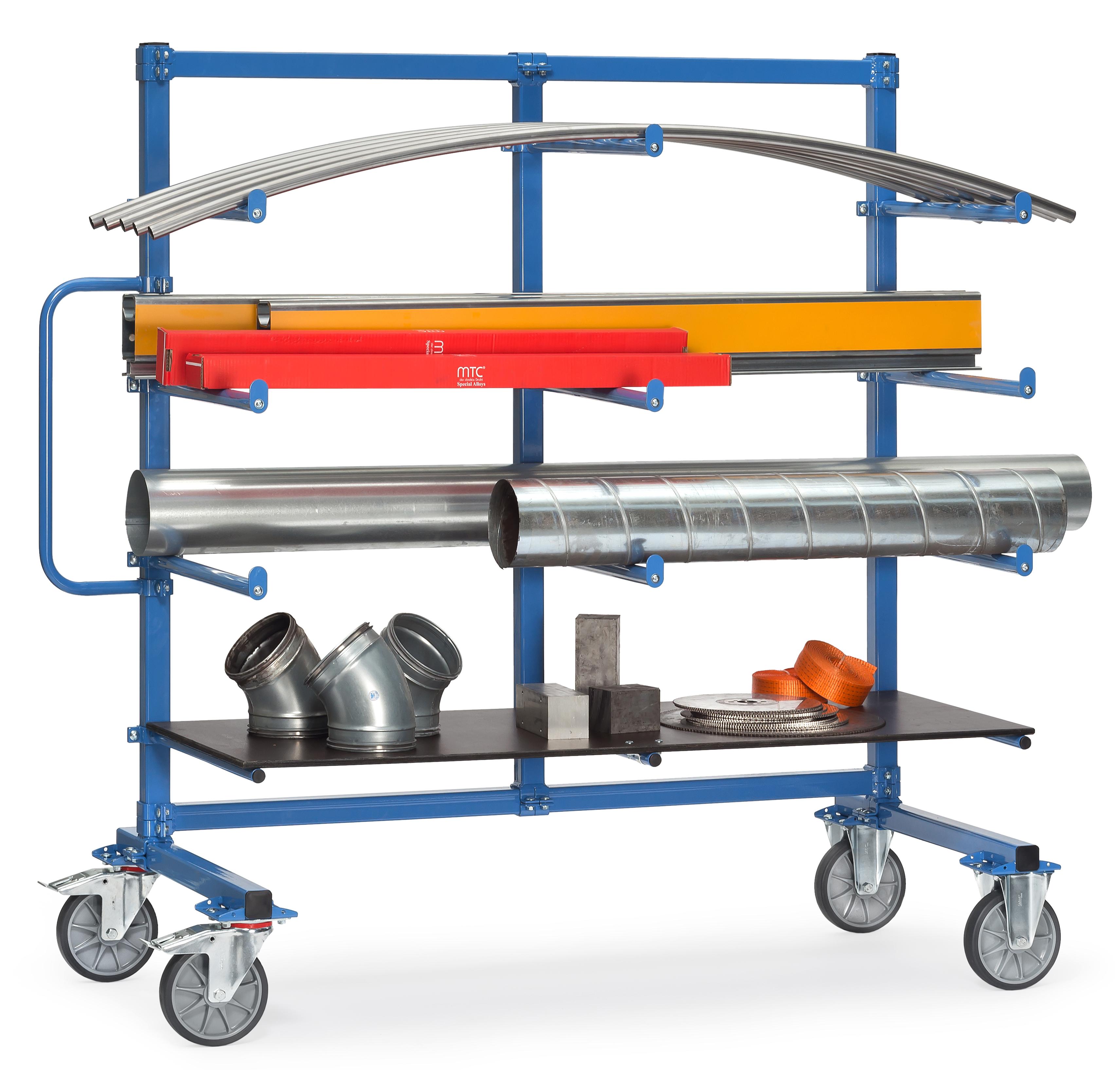 CHARIOT CANTILEVER AVEC PROTECTION ET BUTEE 500 KG
