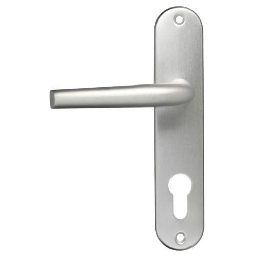 Ensemble double bequille sur plaque SANYA - Aluminium - Clé I - 165MM