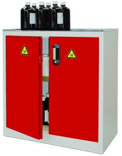 ARMOIRE DE SURETE POUR PRODUITS DANGEREUX 80L ROUGE