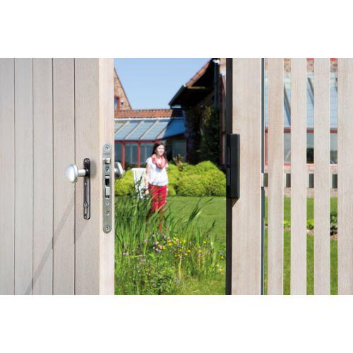 Plaque de propreté entraxe 92 mm aluminium noir 9005 - LOCINOX
