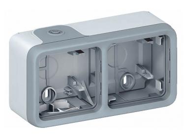 BOÎTIER 2PH GRIS PLEXO COMPO