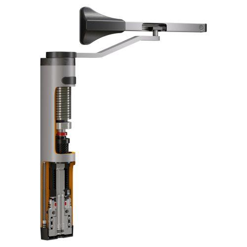 LOCINOX P00009354-SILV ferme portillon hydraulique pour charnières à 90° et 180°