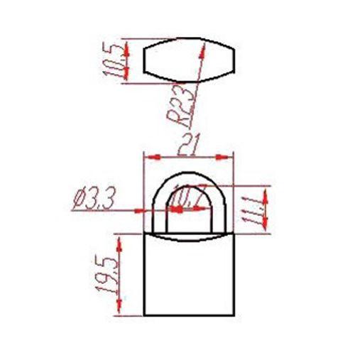 Cadenas laiton HERACLES MV UNO s'entrouvrant