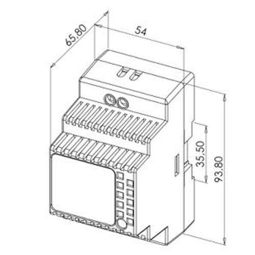 HERACLES PCA-ALIMRD1260 alimentation à découpage rail DIN 3 modules 5 A 60 W