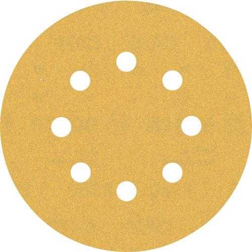 Disque abrasif auto-agrippant Ø125 mm à 8 trous EXPERT C470 (jaune)