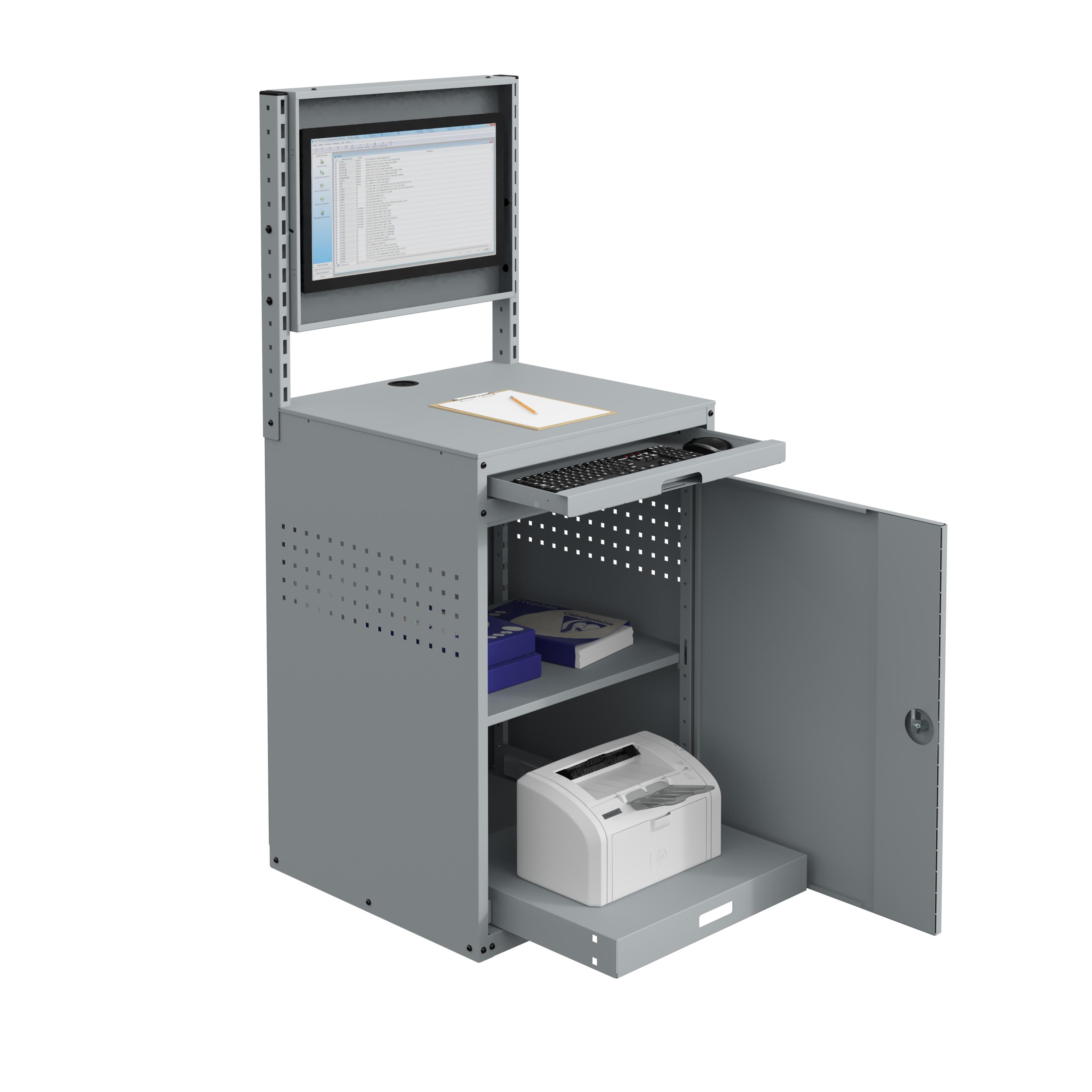 ARMOIRE INFORMATIQUE FIXE 695 X 660 X 1630