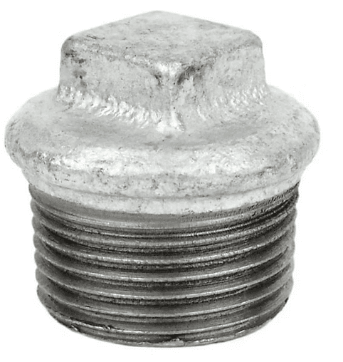Bouchon mâle fonte galvanisée