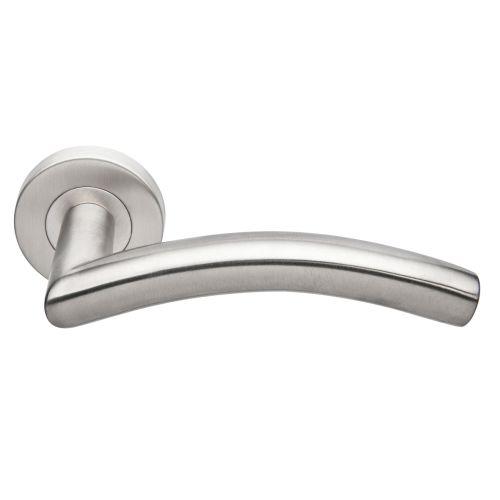 Béquille double sur rosace bec de cane JADE série 1494 - Inox - Elegante