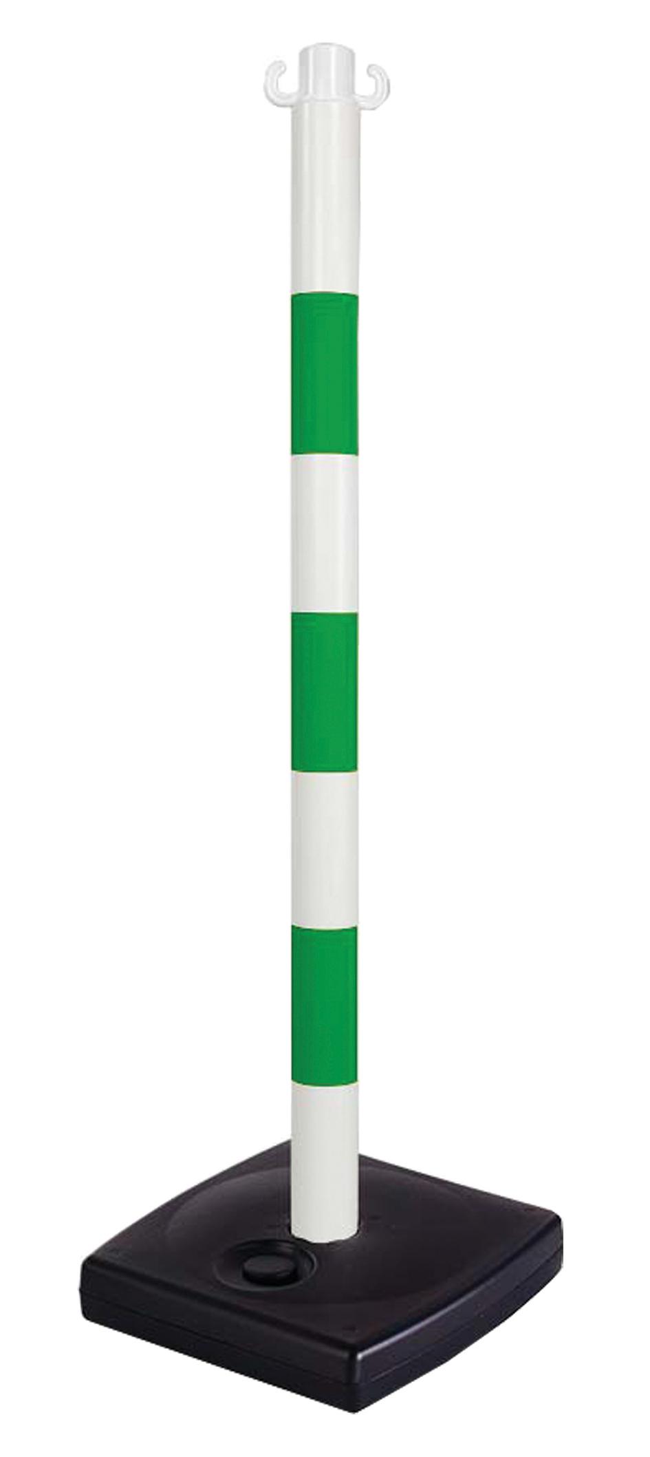 POTEAU SUR SOCLES A LESTER ROUGE/BLANC