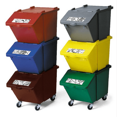 BAC DE RANGEMENT AVEC COUVERCLE 45 LITRES