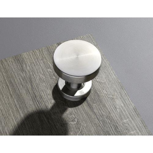 Bouton de porte rond JADE série BP01 Inox brossé - 52 MM