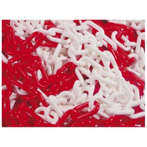 CHAINE PLASTIQUE ROUGE/BLANCHE
