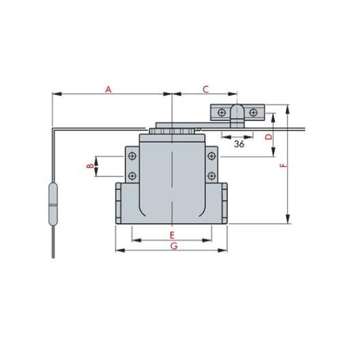 GROOM 705112 ferme-porte n° 5 avec bras réglable champagne CLASSIQUE
