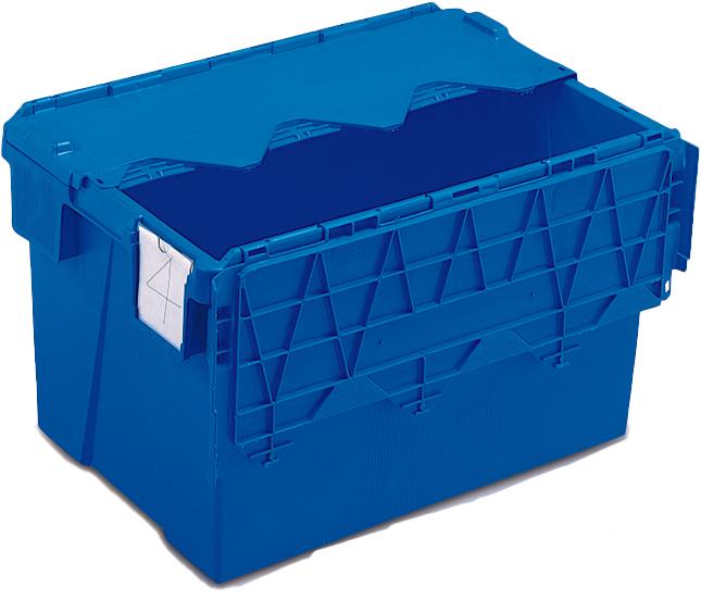 Bacs Navette à couvercle solidaire BLEU - Kaiman® - Allibert®