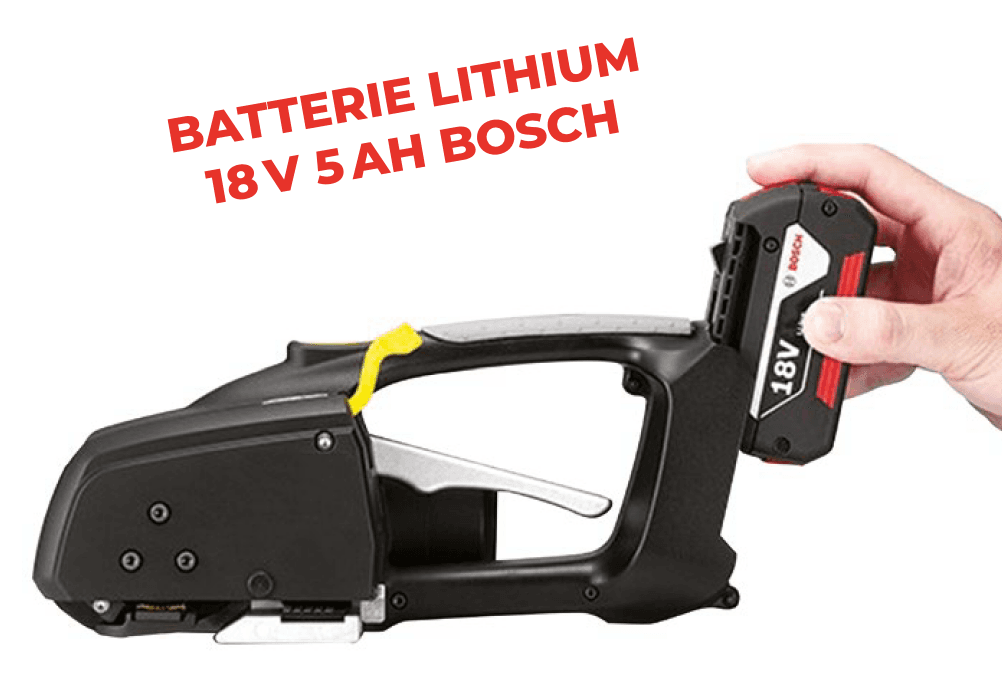 Tendeur à batterie cerclage feuillard plastique 16 à 19 mm