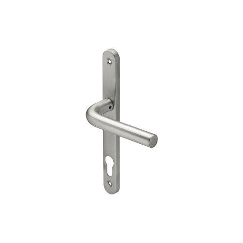 Ensemble double bequille sur plaque JADE série 1194 - Clé I - inox - Etroite