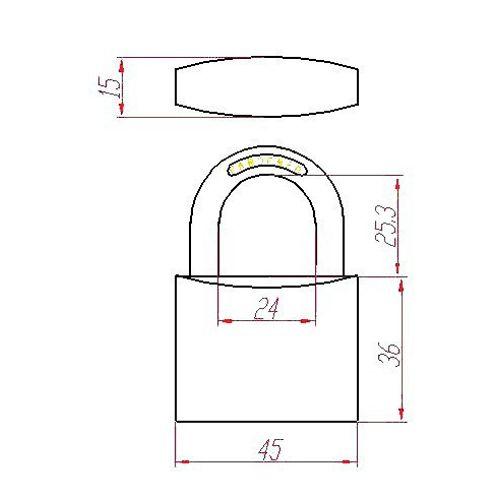 Cadenas laiton HERACLES MV UNO s'entrouvrant