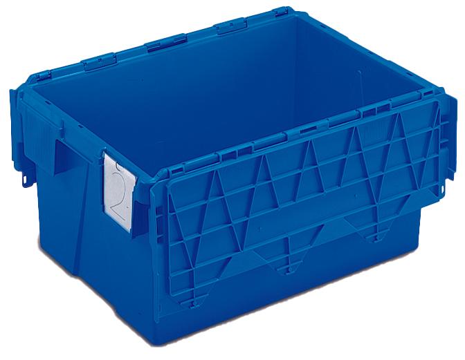 Bacs Navette à couvercle solidaire BLEU - Kaiman® - Allibert®