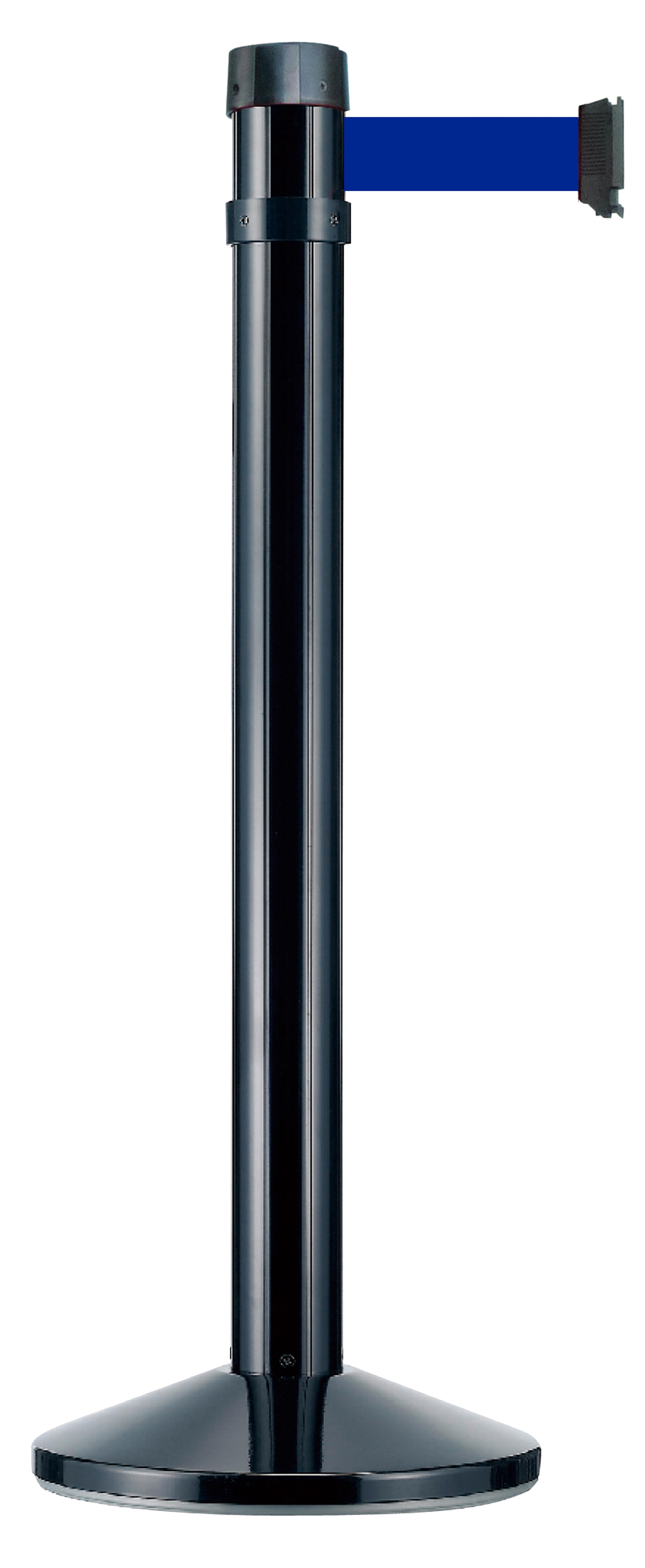 POTEAU A SANGLE ROUGE SOCLE NOIR