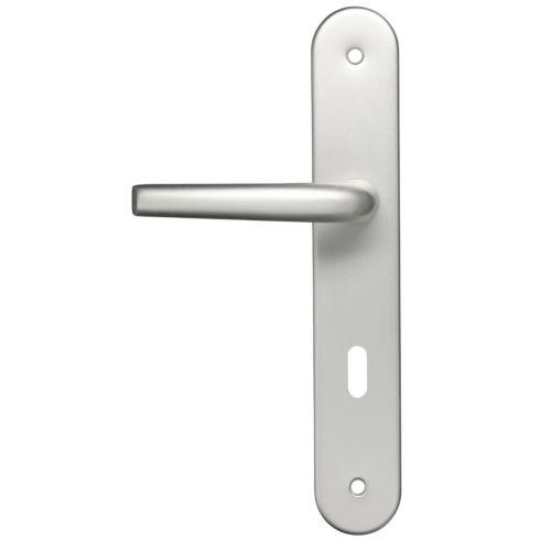 Ensemble double bequille sur plaque SANYA - Aluminium - Clé L - 195MM