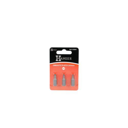 Set de 3 embouts plats - 25MM - HANGER