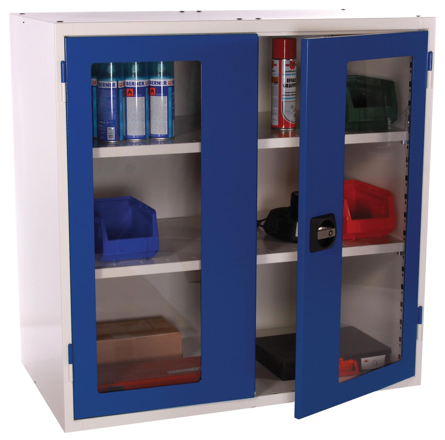 ARMOIRE PORTES BATTANTES TRANSPARENTES