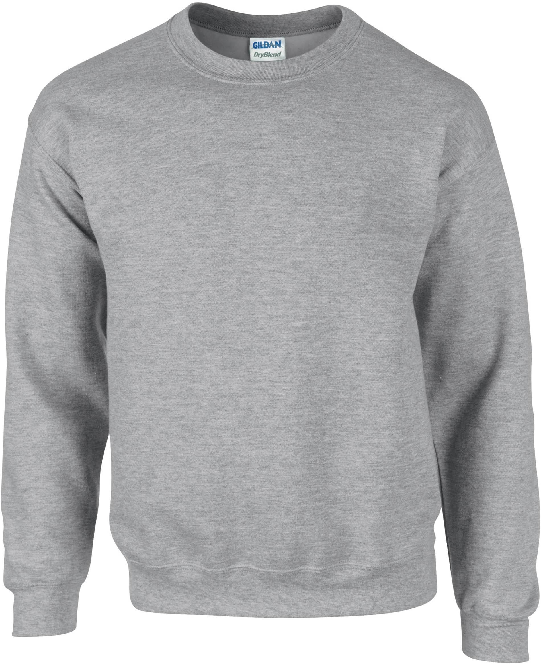 Sweat-shirt col rond Dryblend® Manches longues Gris