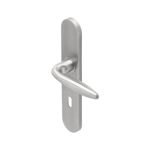 Ensemble double bequille sur plaque JADE série 1594 - Clé L - inox