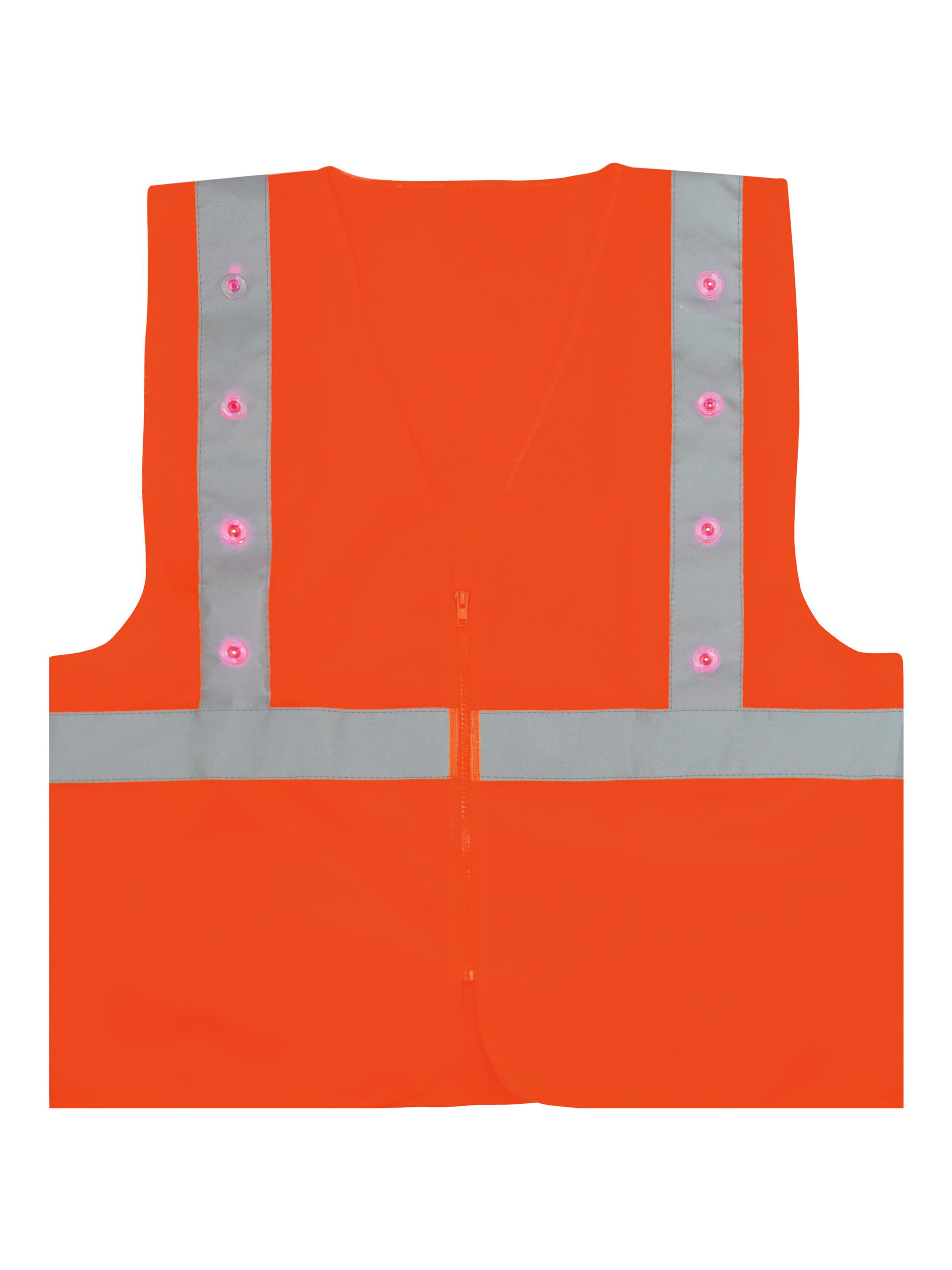 GILET HAUTE VISIBILITE A LED JAUNE
