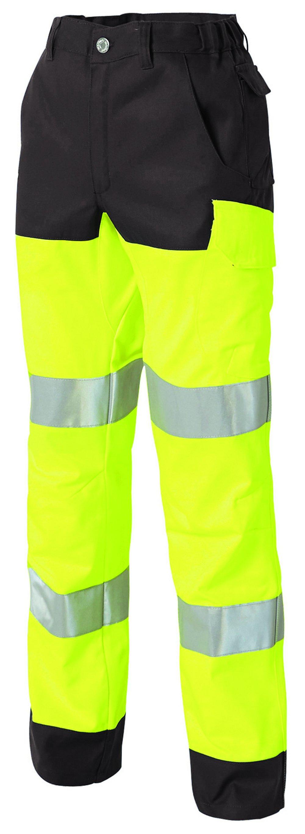 PANTALON HAUTE VISIBILITE JAUNE/GRIS CHARCOAL TAILLE 36 A 64