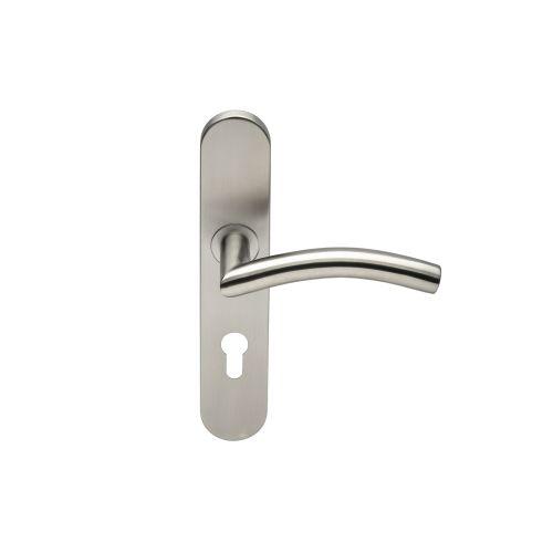 Ensemble double bequille sur plaque JADE série 1494 - Clé I - inox