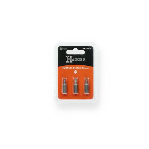Set de 3 embouts plats - 25MM - HANGER