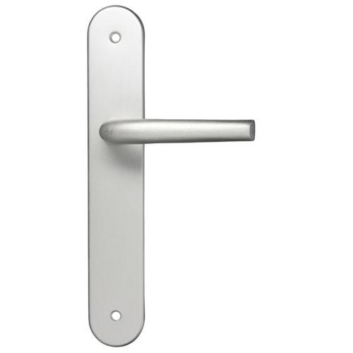 Ensemble double bequille sur plaque SANYA - Aluminium - Bec de cane - 195MM
