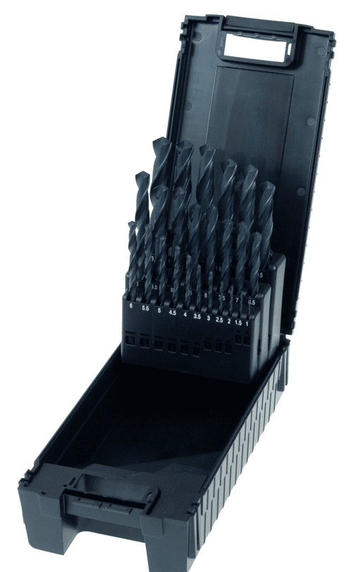 Coffret ABS - 25 forets Ø 1 à 13 mm x 0,5 mm