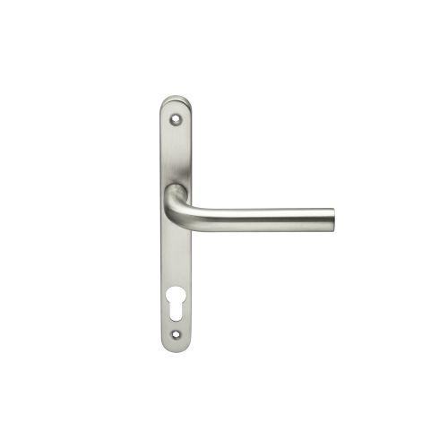 Ensemble double bequille sur plaque JADE série 1194 - Clé I - inox - Etroite