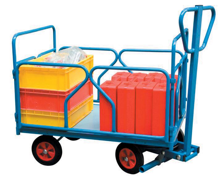 CHARIOT 1 ESSIEU DIRECTEUR 2 DOSSIERS + 2 RIDELLES