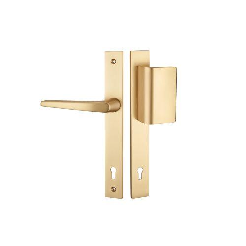 Ensemble sur plaque étroite HIONNA - Aluminium - Champagne - Clé L et palière