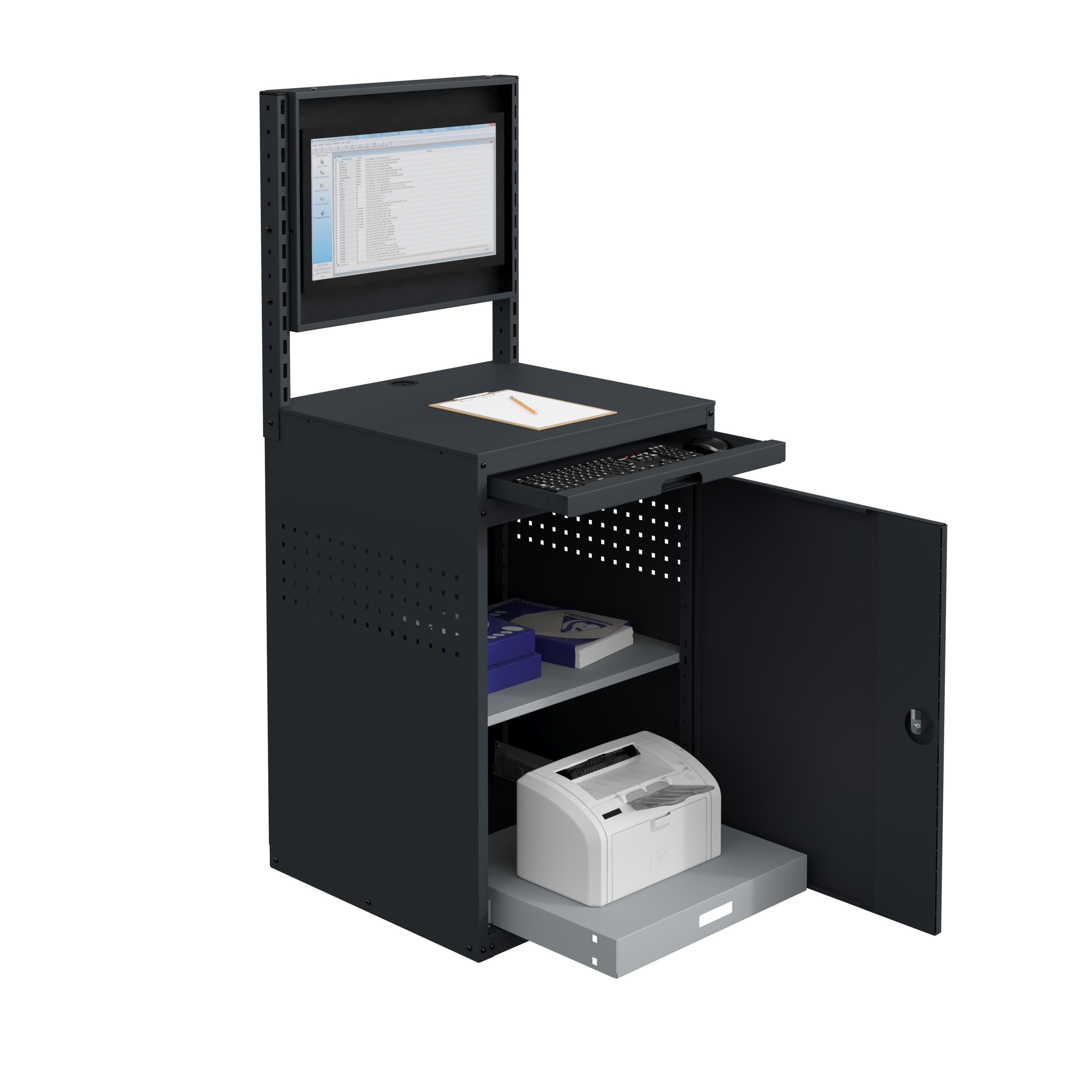 ARMOIRE INFORMATIQUE FIXE 695 X 660 X 1630