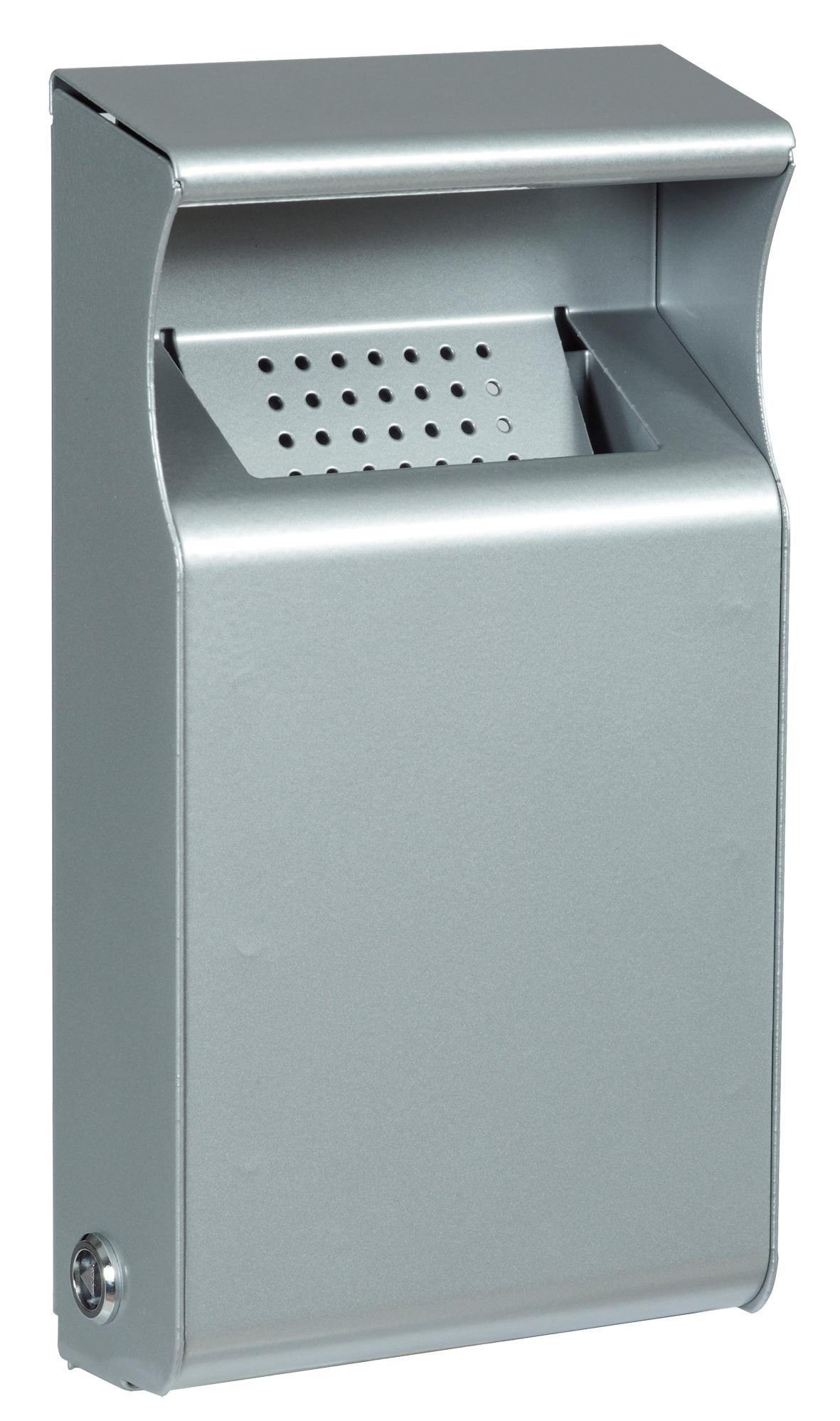 CENDRIER MURAL 1L GRIS METAL