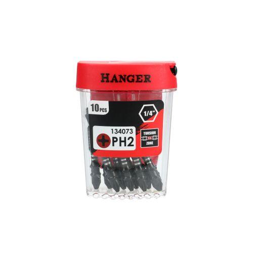 10 Embouts impact pour vis Philips PH2 - 75 MM - Hanger