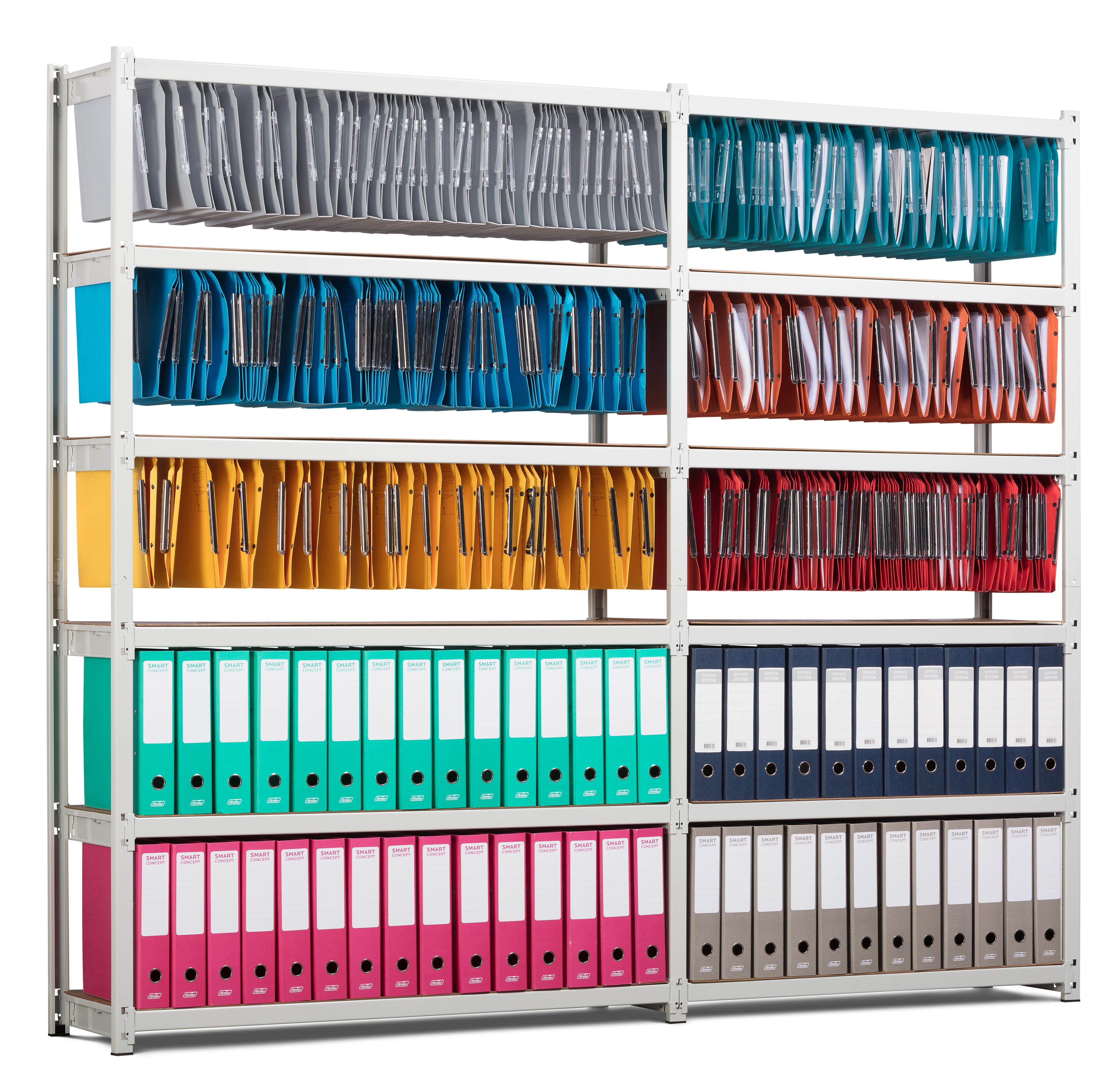 RAYONNAGE DE BUREAU MONTANTS GRIS