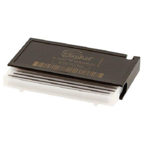 LEMAN 142.782.10 - boîtes de 10 fers de rabots réversible long FPL.142.10 82 mm