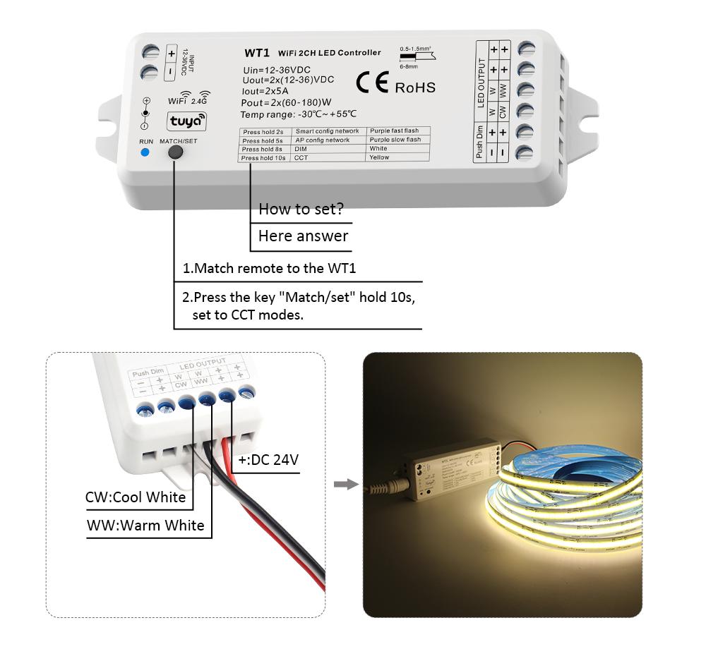 CONTROLLEUR CCT WIFI RF