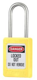 CADENAS DE CONSIGNATION MECANIQUE ANSE INOX ROUGE CLE MV