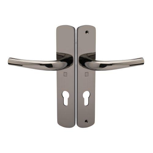 Ensemble double bequille sur plaque SALOME - Aluminium - Miroir - Clé I - 195MM