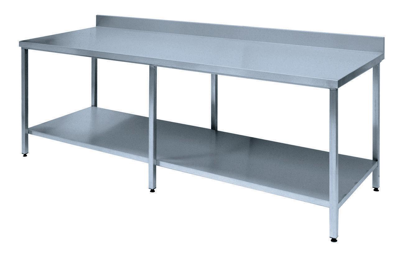TABLE DE TRAVAIL MONOBLOC SANS DOSSERET 600 X 600 X 900