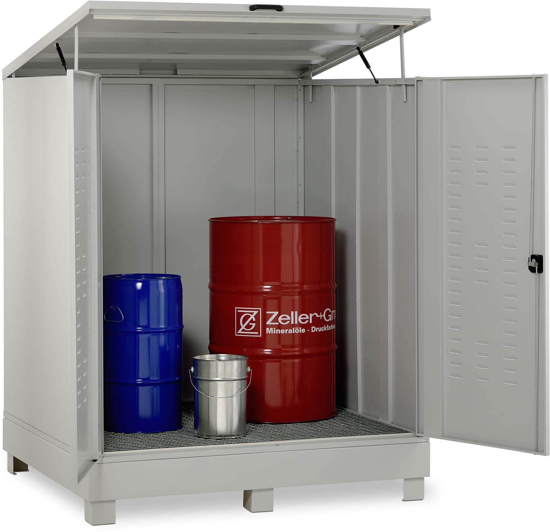 BOX DE STOCKAGE AVEC RETENTION EN ACIER