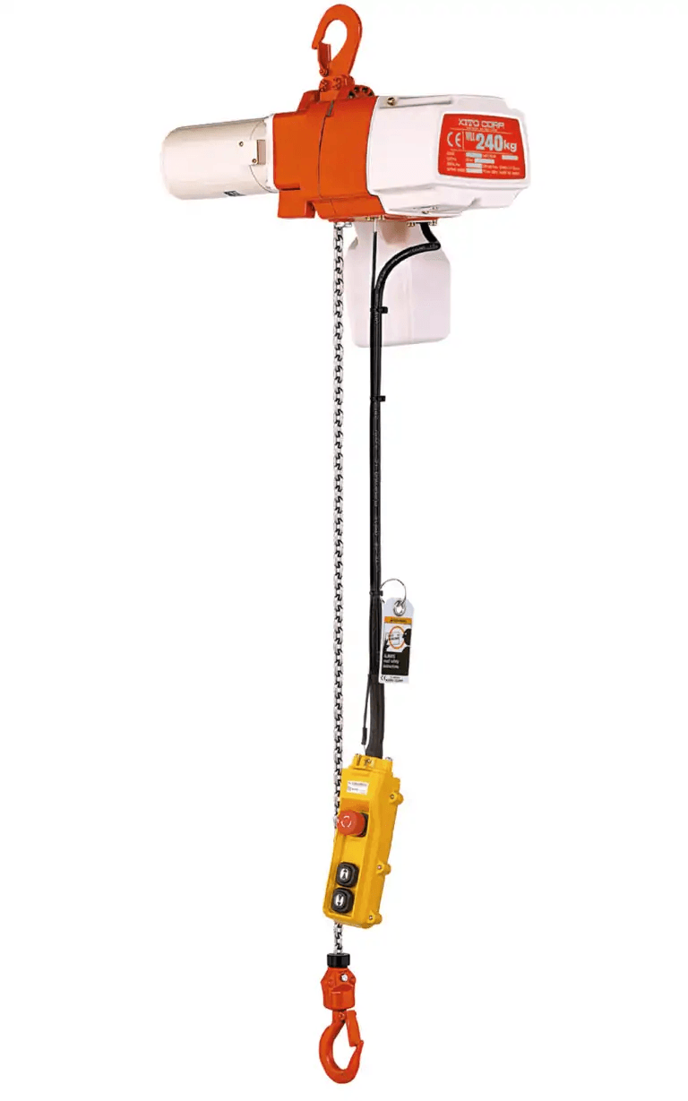 Palan électrique monophasé KITO-ED levée 3m bi-vitesse - Suspention par chochet