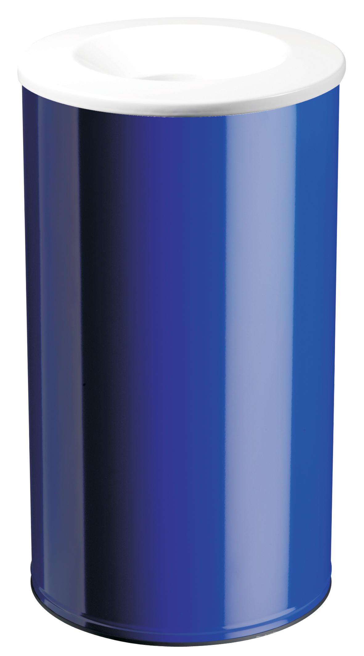 CORBEILLE PAPIER ANTI-FEU + TETE ETOUFFOIR 110L BLEU